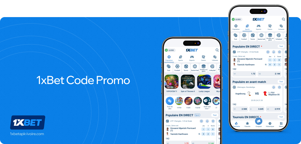 1xbet betapk Côte d'Ivoire Code Promo
